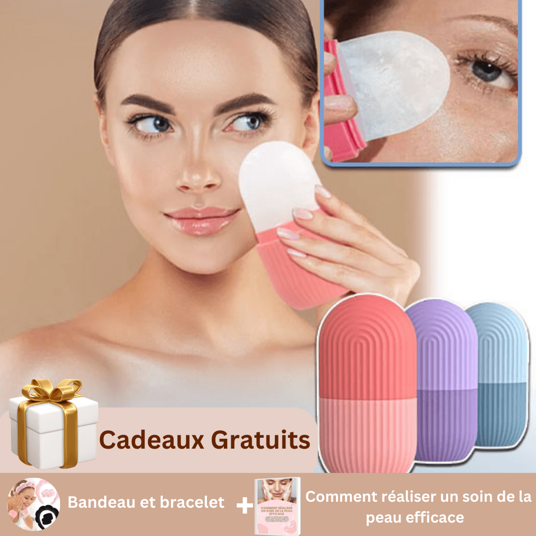 GlaceRoll™ | Rouleau de glace , pour le massage facial , moule en silicone