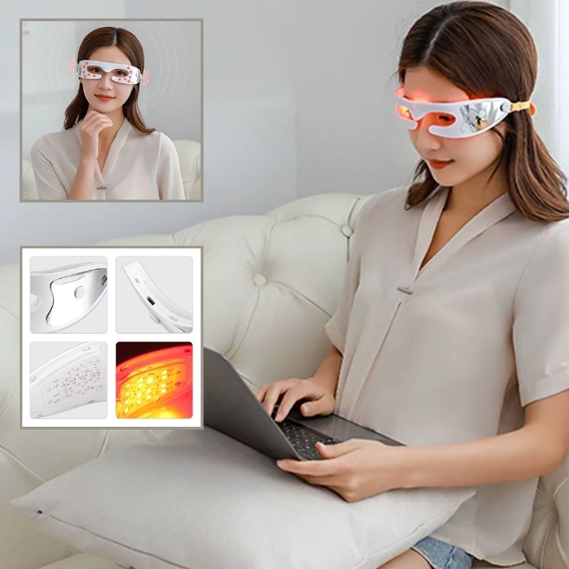 Luminothérapie Lunettes | EyeBeauty | Masque led pour les yeux | Lunette de luminothérapie anti rides, anti cernes et poches sous les yeux