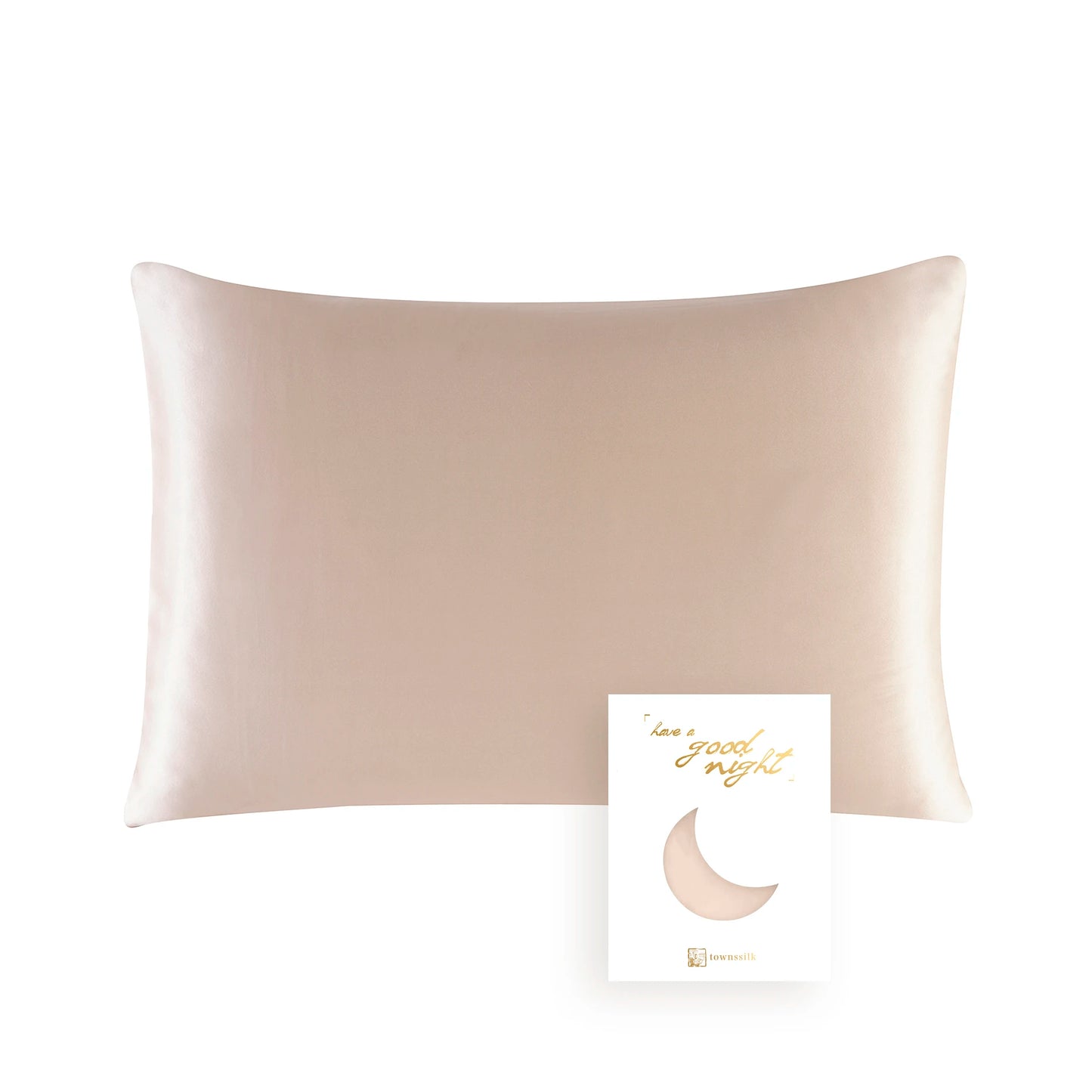 Taie d'Oreiller en Soie | SilkPillow | Taie d'oreiller beige double face , antiâge doux et 100% naturelle