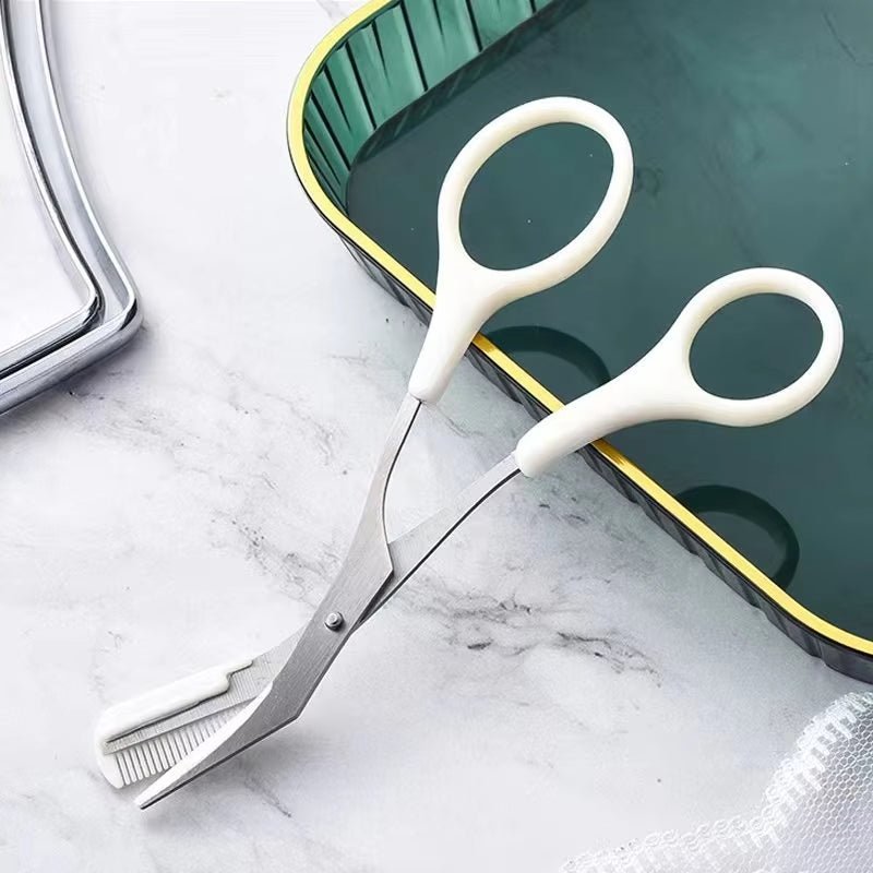 Dermaplaning | Bderma | Le kit dermaplaning complet en forme d'arc pour le visage et les sourcils , deux rasoirs et des ciseaux à sourcils - belleMbeauté
