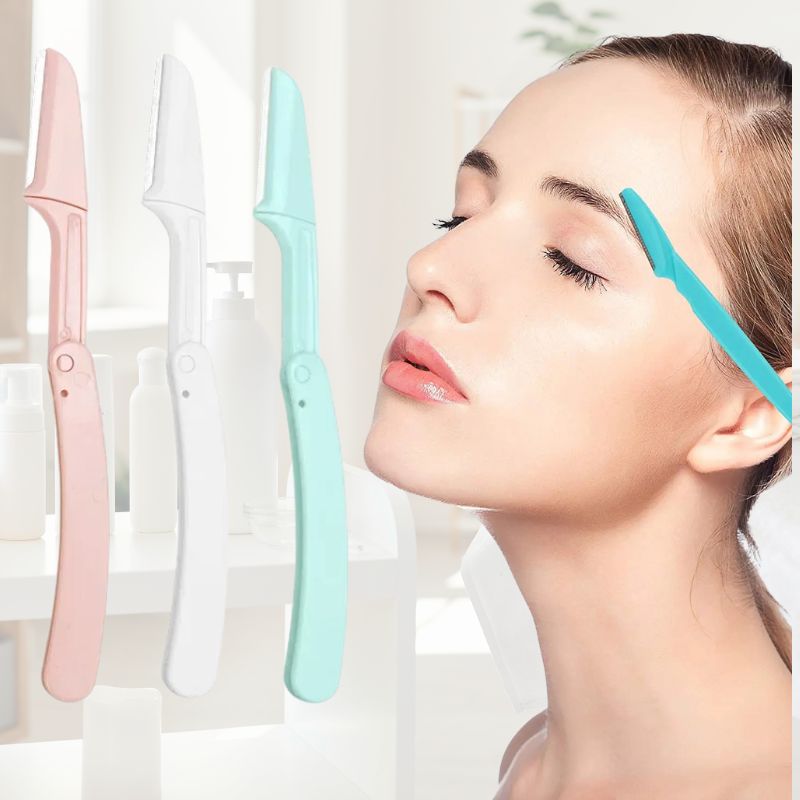 Dermaplaning | Dermapo™ | lot de trois rasoirs dermaplaning pliable et portable - belleMbeauté