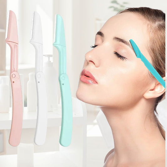 Dermaplaning | Dermapo™ | lot de trois rasoirs dermaplaning pliable et portable - belleMbeauté