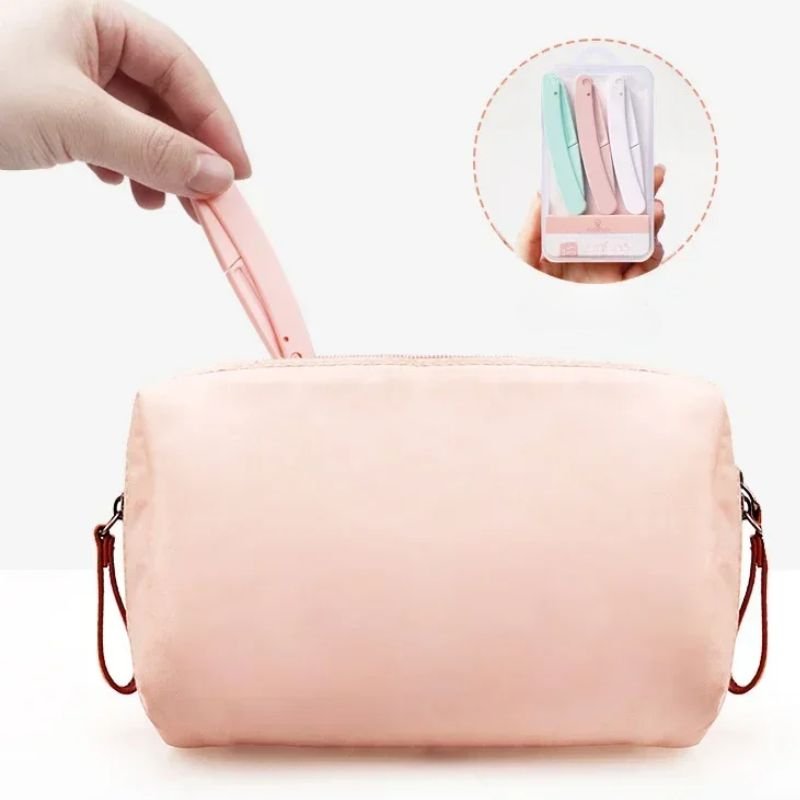 Dermaplaning | Dermapo™ | lot de trois rasoirs dermaplaning pliable et portable - belleMbeauté