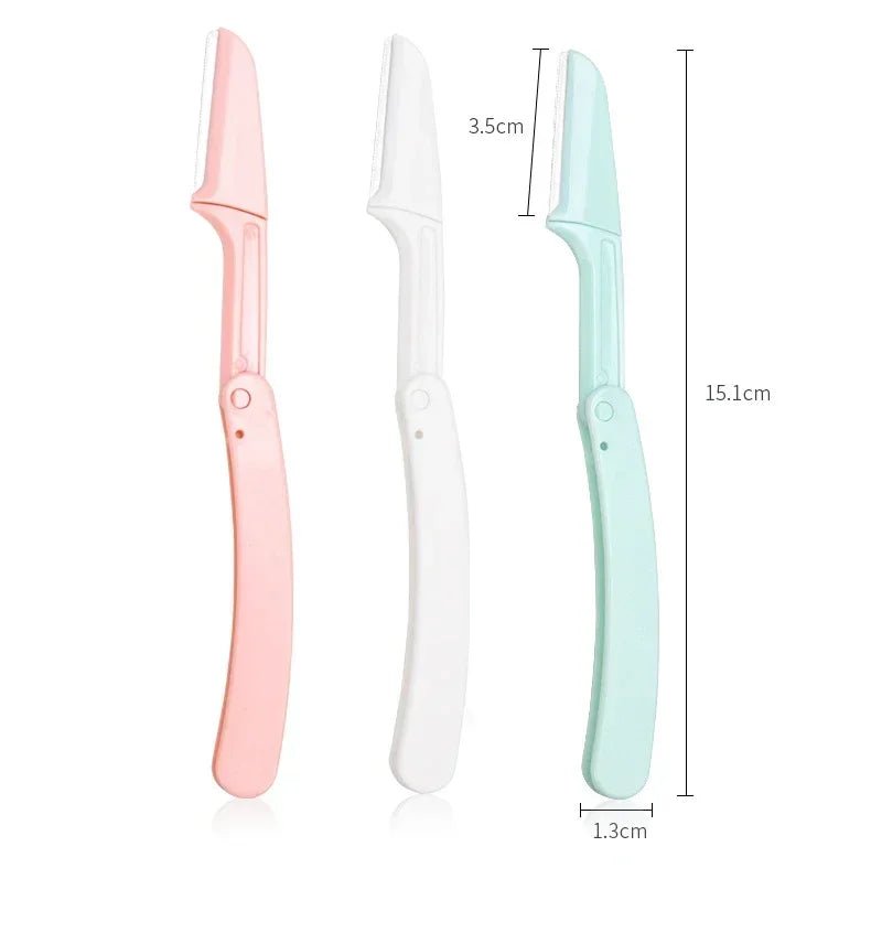 Dermaplaning | Dermapo™ | lot de trois rasoirs dermaplaning pliable et portable - belleMbeauté