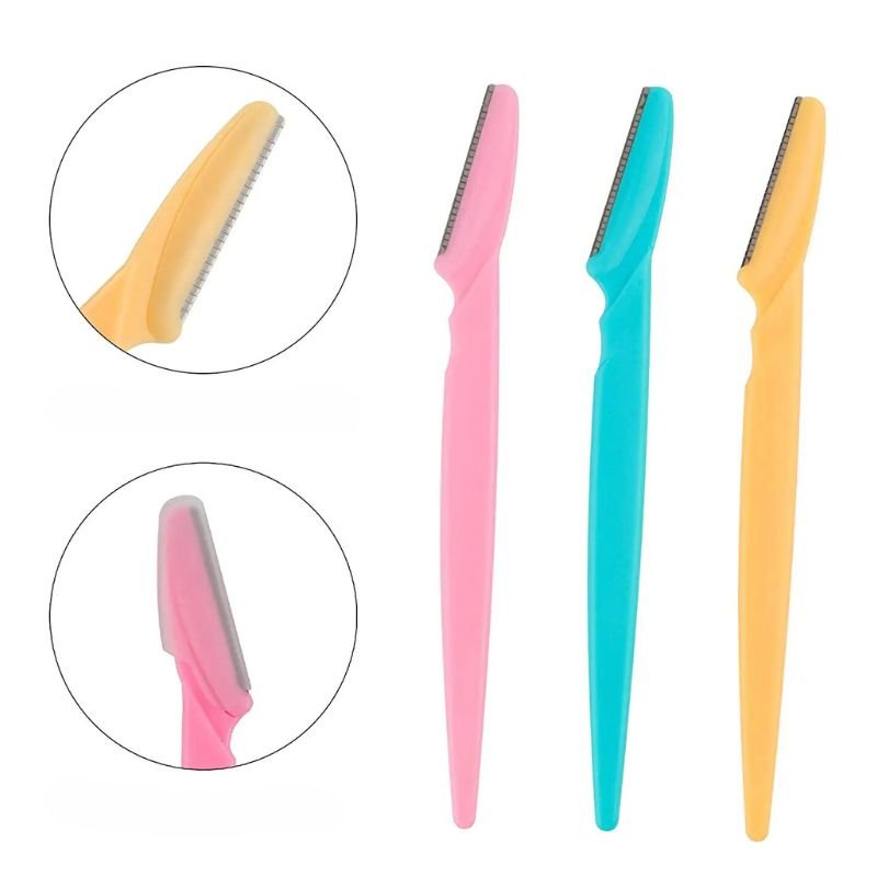 Dermaplaning | Rasetou™ | Lot de 9 rasoirs à sourcils multicolores , moustache et visage - belleMbeauté