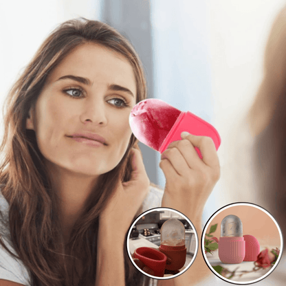 GlaceRoll™ | Rouleau de glace, peau ferme, pores resserrer, massage facial , moule en silicone - belleMbeauté
