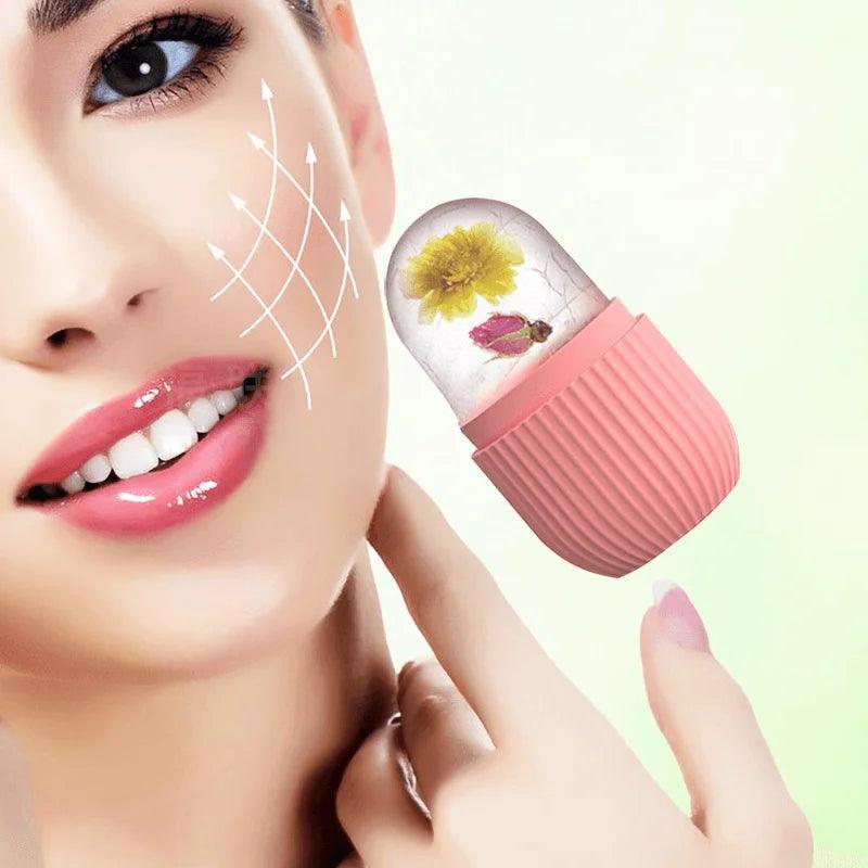 GlaceRoll™ | Rouleau de glace, peau ferme, pores resserrer, massage facial , moule en silicone - belleMbeauté