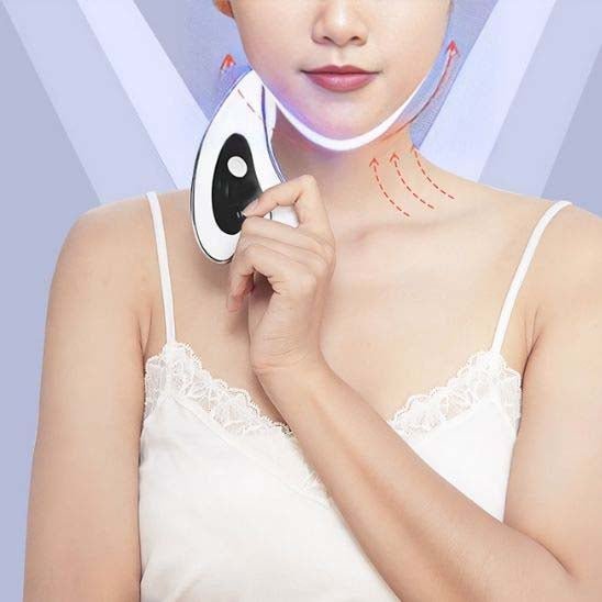Gua sha visage | GuashaDevice™ Appareil de massage led,RF,EMS - belleMbeauté