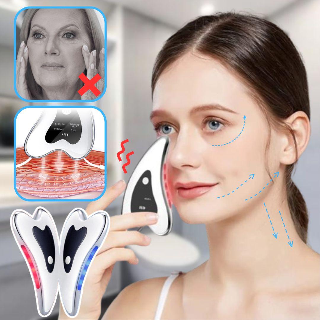 Gua sha visage | GuashaDevice™ Appareil de massage led,RF,EMS - belleMbeauté