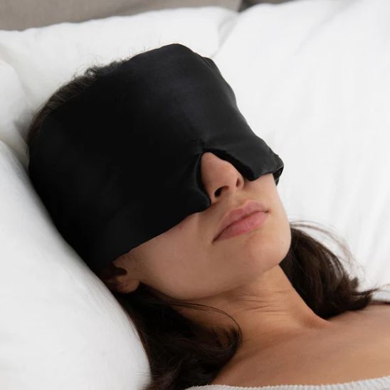 Masque de nuit en soie | Masoie | Masque en soie de murier 100% naturelle fermeture scratch, doux rembourrer ,antirides - belleMbeauté