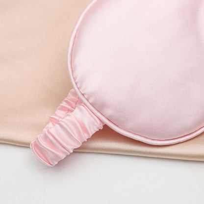 Masque de sommeil en soie | Masque en soie de murier à élastique 100% naturelle, doux rembourrer ,antirides - belleMbeauté