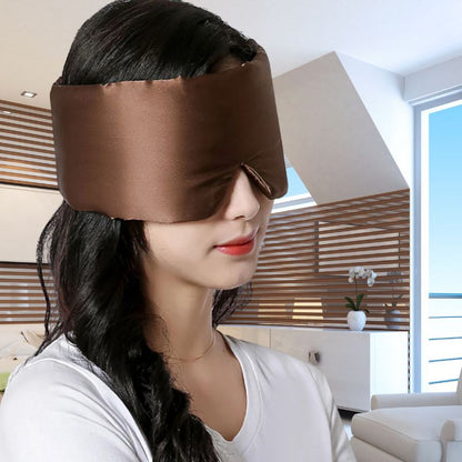masque de sommeil soie | SleepMask | Masque en soie de murier 100% naturelle fermeture scratch, doux rembourrer ,antirides - belleMbeauté