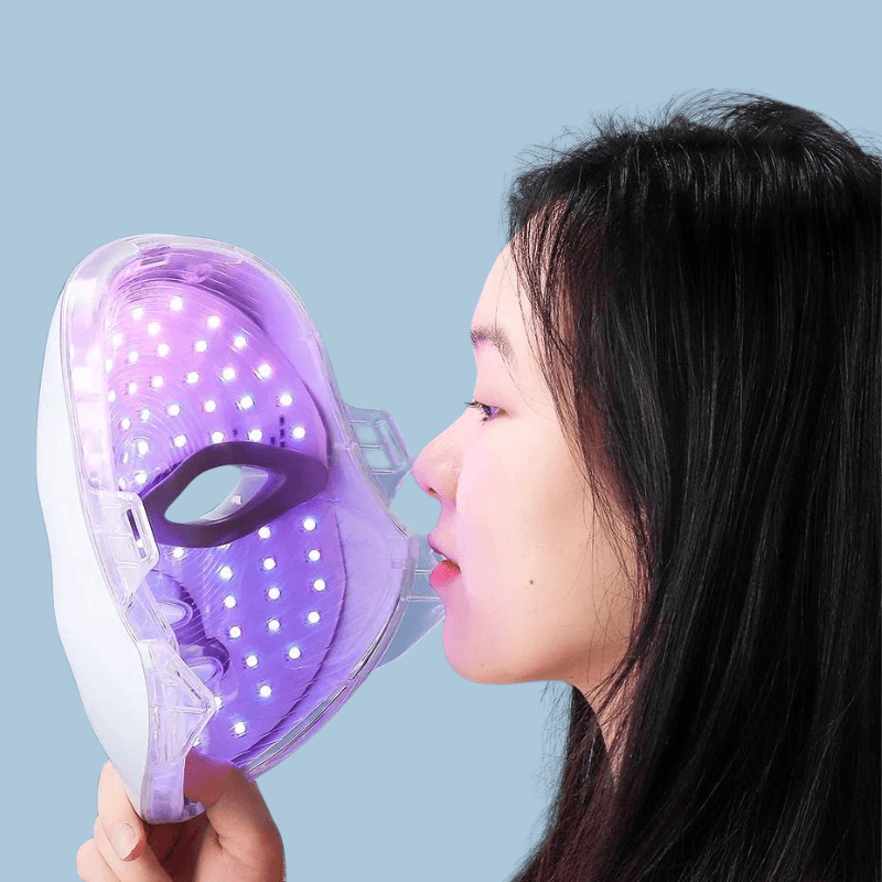 Masque led visage | FaceLed | Luminothérapie visage,7 couleurs , anti - rides - belleMbeauté