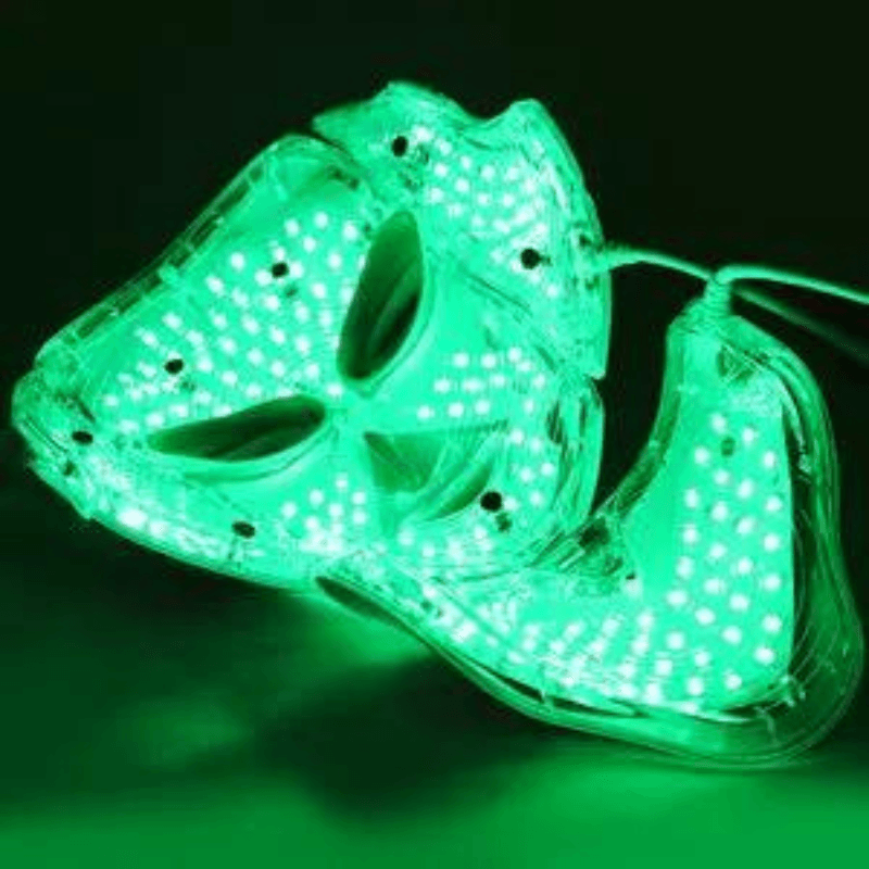 masque-led-visage-vert