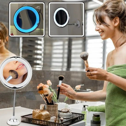 Miroir Grossissant | Mirgro™ | Lumineux se fixe sans perçage - belleMbeauté
