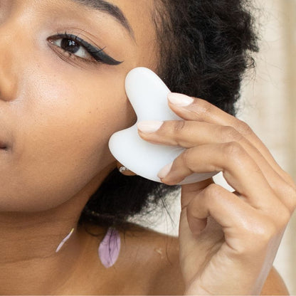 Pierre de gua sha | Jadsha - Pierre de jade pour le massage facial à domicile, anti - ride et élimine les gonflement - pour visage , cerne et cou - belleMbeauté