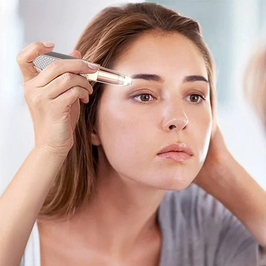 Stopoil™ |Rasoir visage femme, épilateur visage ,sourcils, poils de nez poil et corps2 en 1 - belleMbeauté