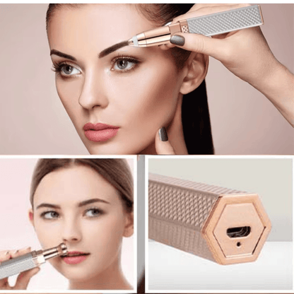 Stopoil™ |Rasoir visage femme, épilateur visage ,sourcils, poils de nez poil et corps2 en 1 - belleMbeauté