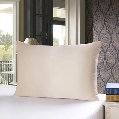 Taie d'Oreiller en Soie | SilkPillow | Taie d'oreiller beige double face , anti âge doux et 100% naturelle - belleMbeauté