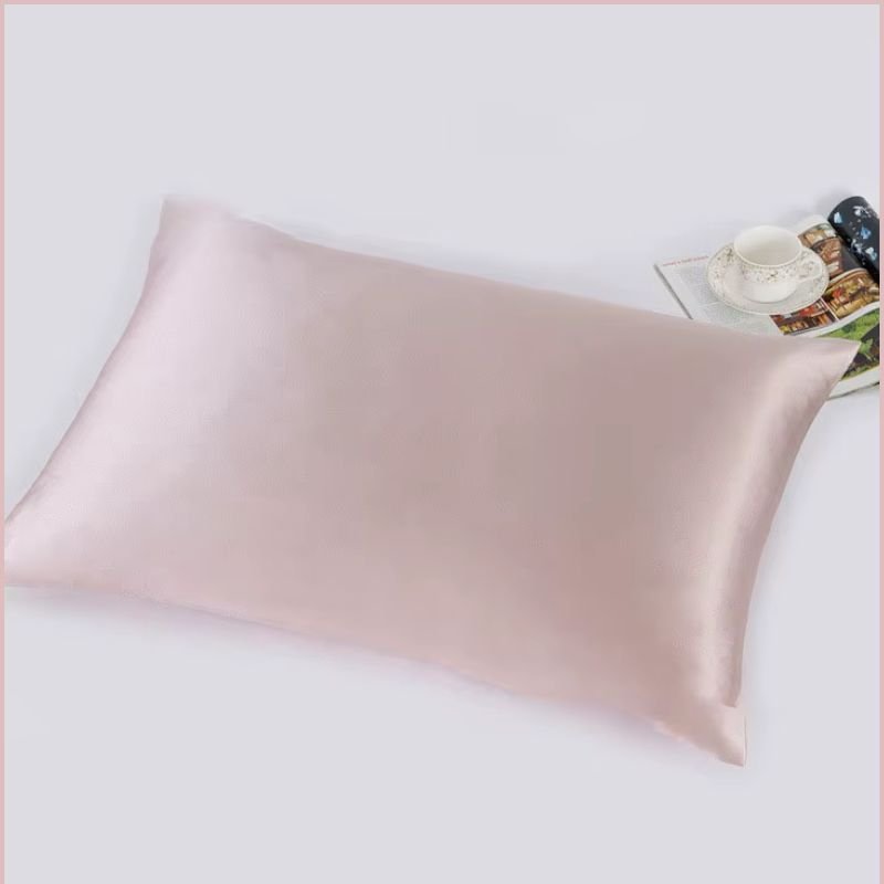 Taie d'oreiller en soie | SilkPink | En soie de murier , 100% naturelle, pour la peau et les cheveux, anti rides anti frisottis - belleMbeauté