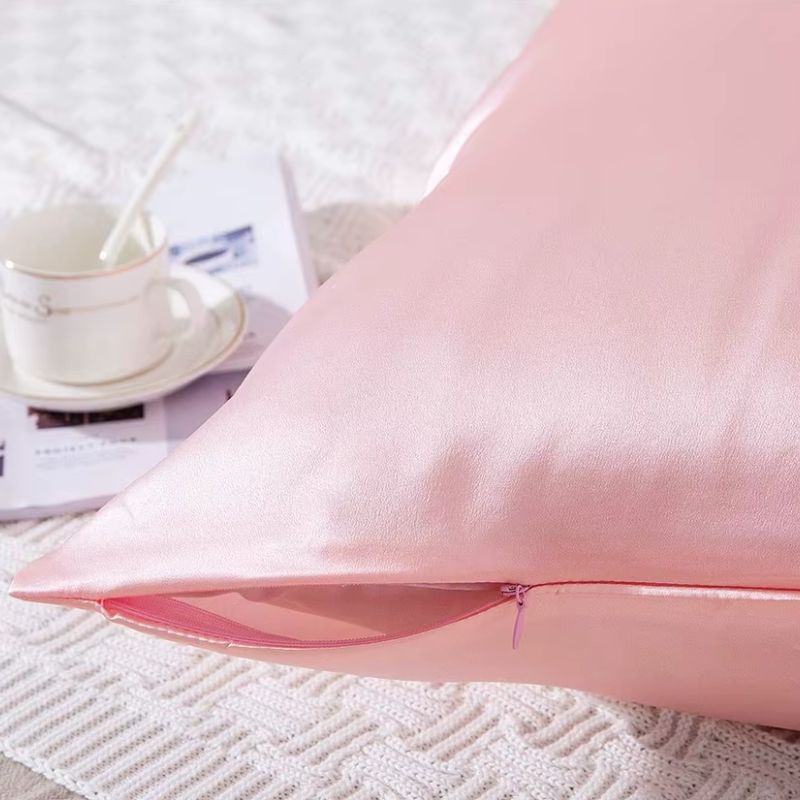 Taie d'oreiller en soie | SilkPink | En soie de murier , 100% naturelle, pour la peau et les cheveux, anti rides anti frisottis - belleMbeauté
