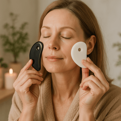 uasha | YinYang™ Outil de massage facial - belleMbeauté